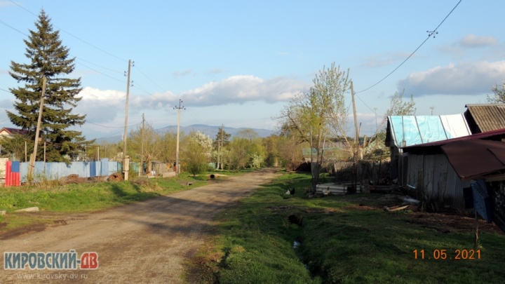 Западная улица в посёлке Кировский