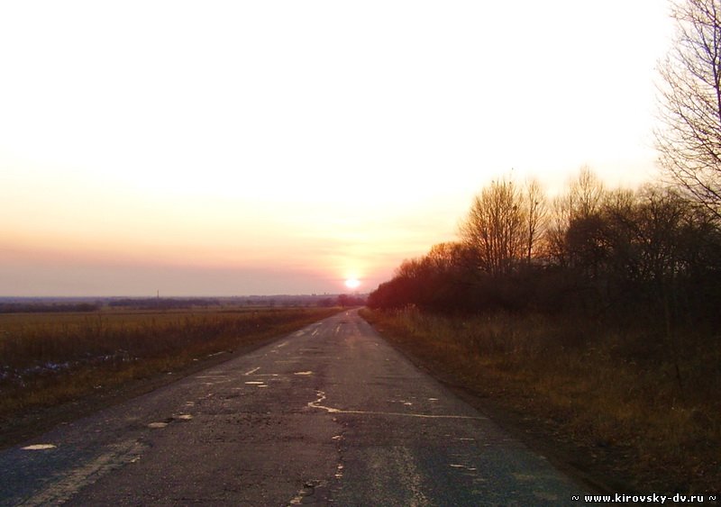закат по дороге в с.Родниквое, с.Родниковый